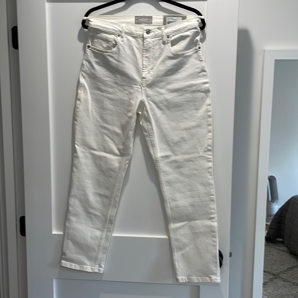 NWT Everlane Cheeky Straight Jean, bone color, size 30